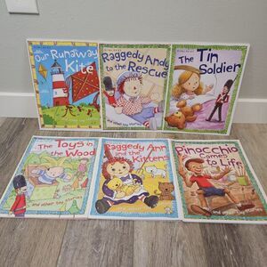 Miles Kelly Childrens Story Books Raggedy Anne, Pinocchio Paperback Books Lot 6